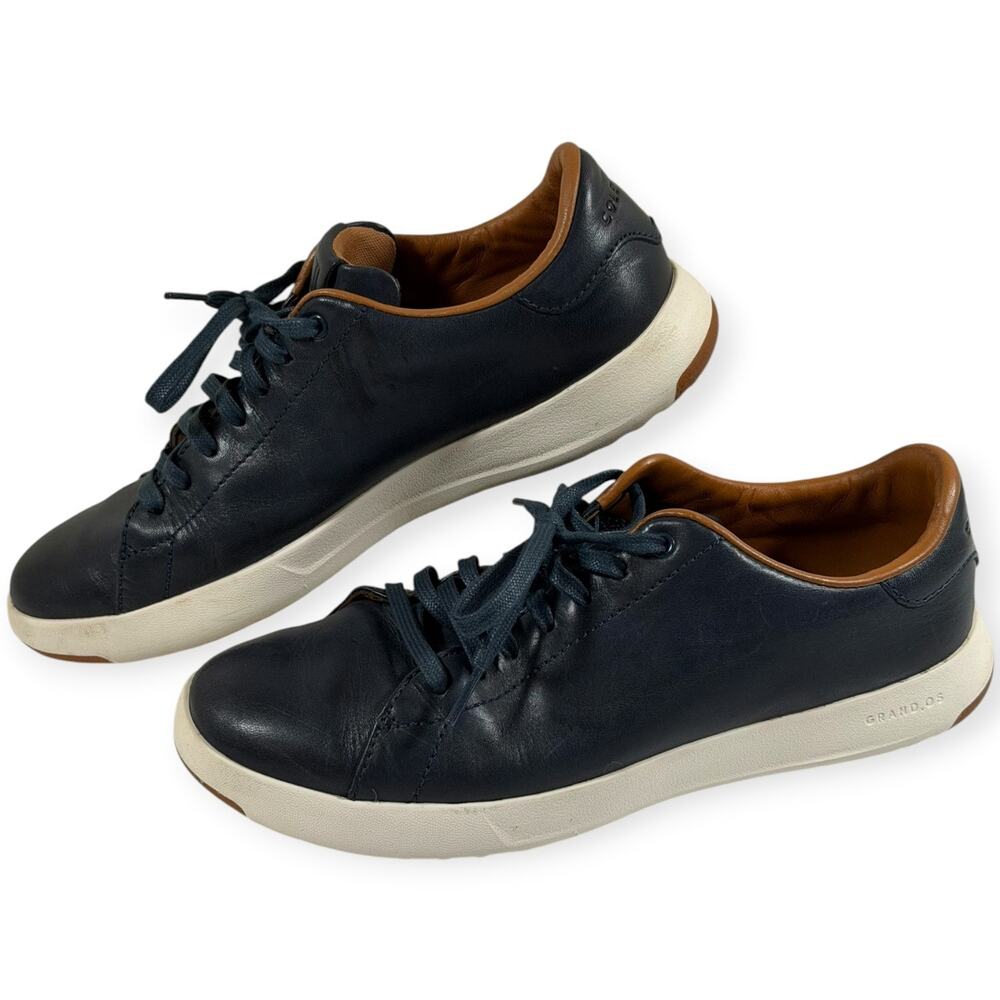 Cole Haan GrandPro Casual Sneaker, C22586, Navy, Leather, Men's 7